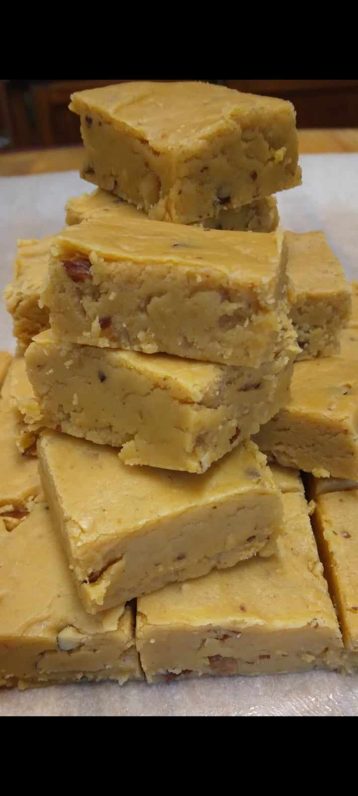 Bees and Berries Bakery and More stack of pumpkin pie fudge